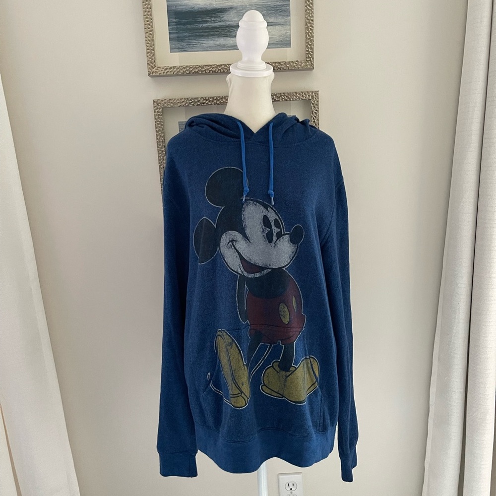 Mickey Mouse DisneyParks authentic blue hoodie size large